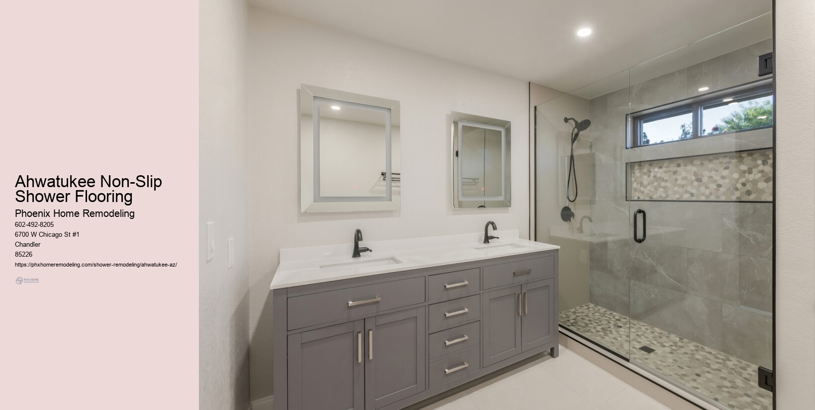 What lighting is best for a shower in Ahwatukee