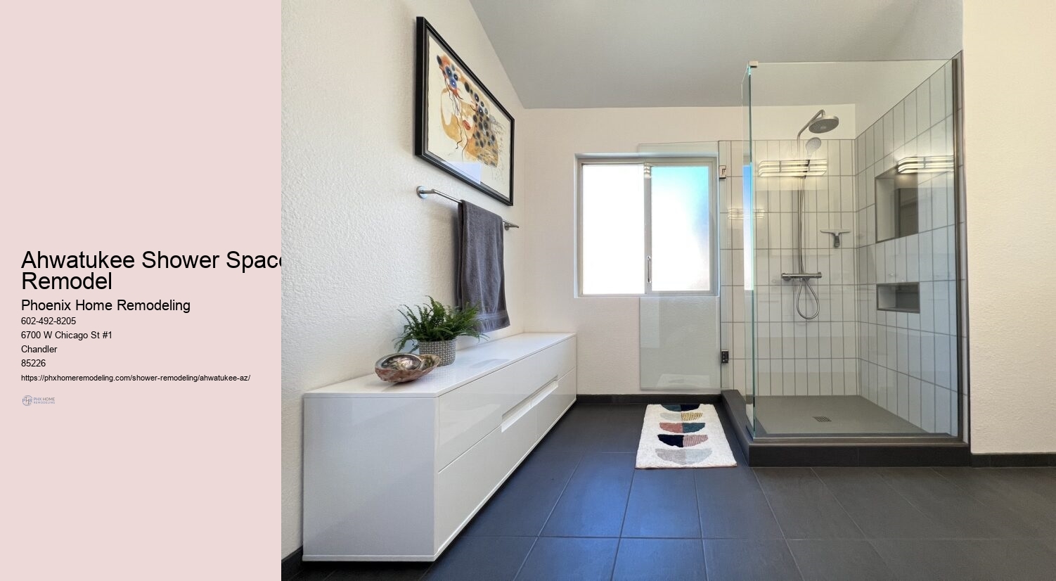 Shower Space Maximization Ahwatukee