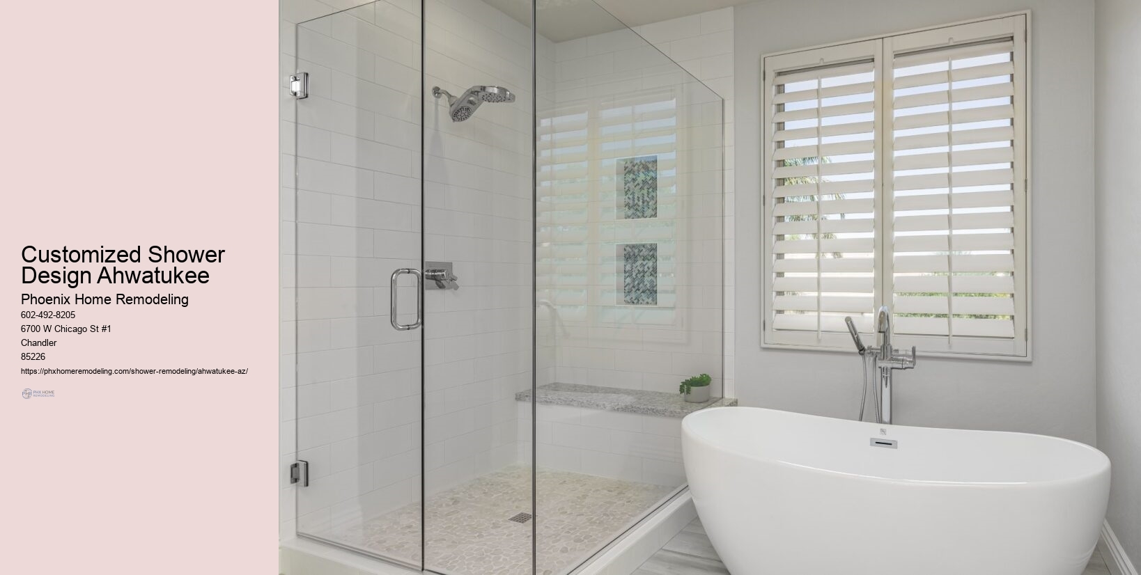 Customized Shower Design Ahwatukee