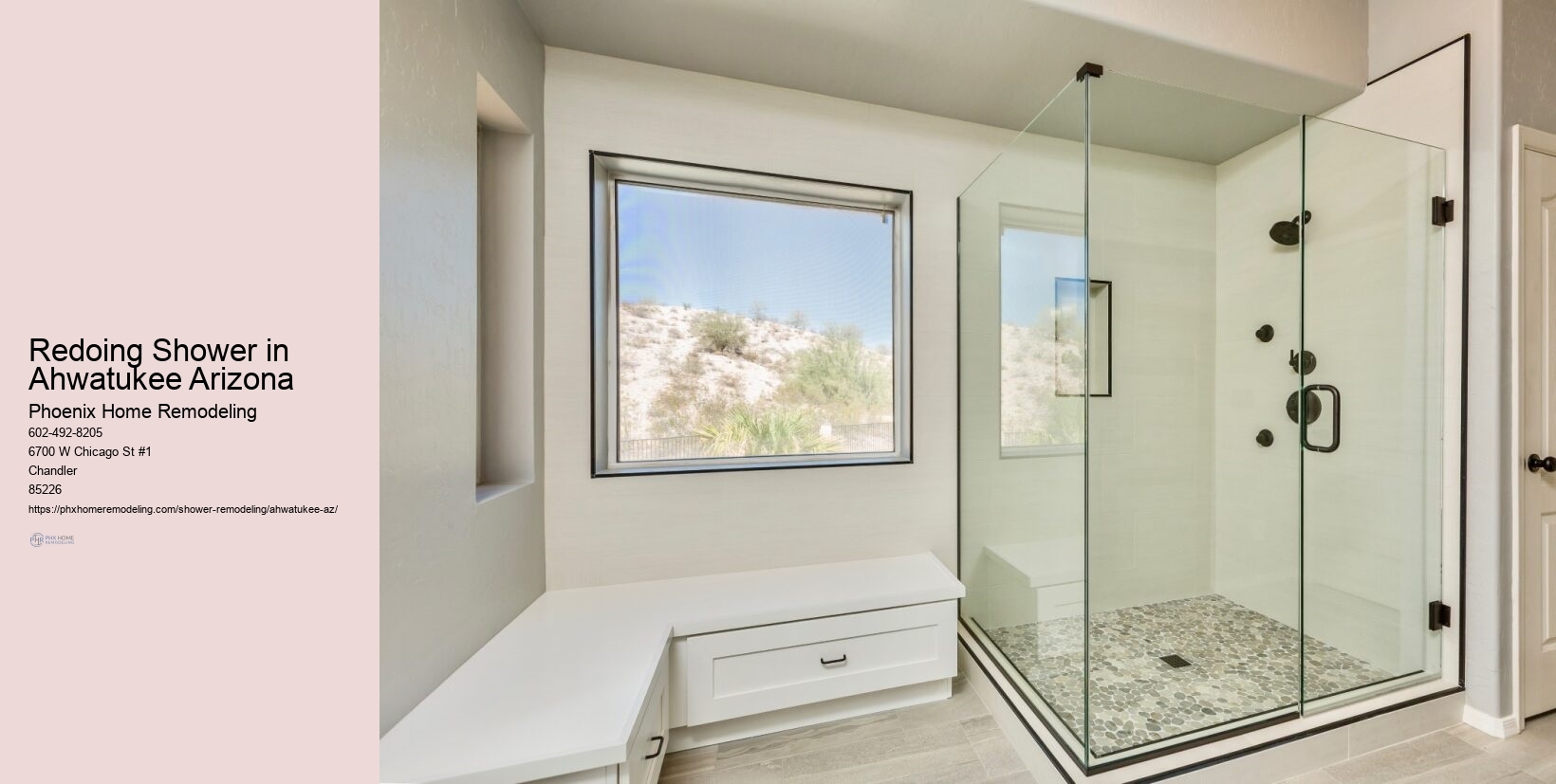 Shower Aesthetics Upgrade Ahwatukee