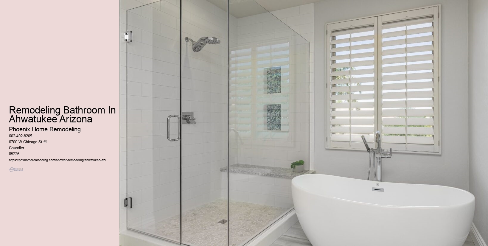 Remodeling Bathroom In Ahwatukee Arizona