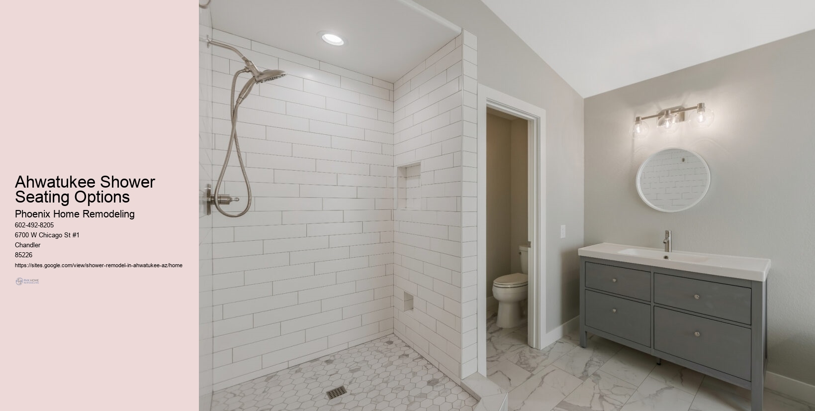 Ahwatukee Shower Seating Options