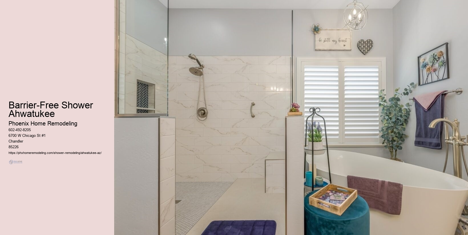 Luxury Shower Remodeling in Ahwatukee Arizona