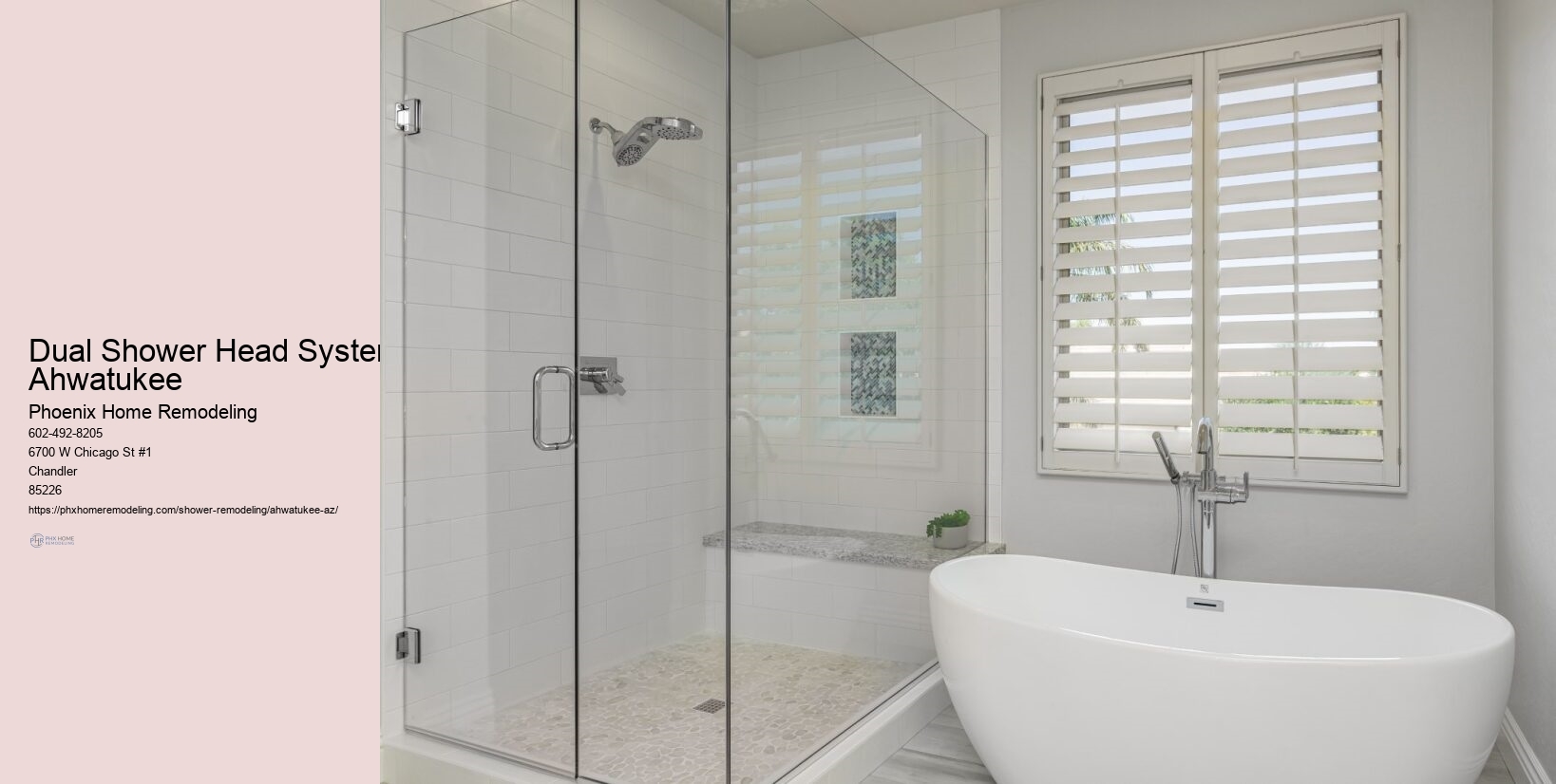 Dual Shower Head System Ahwatukee