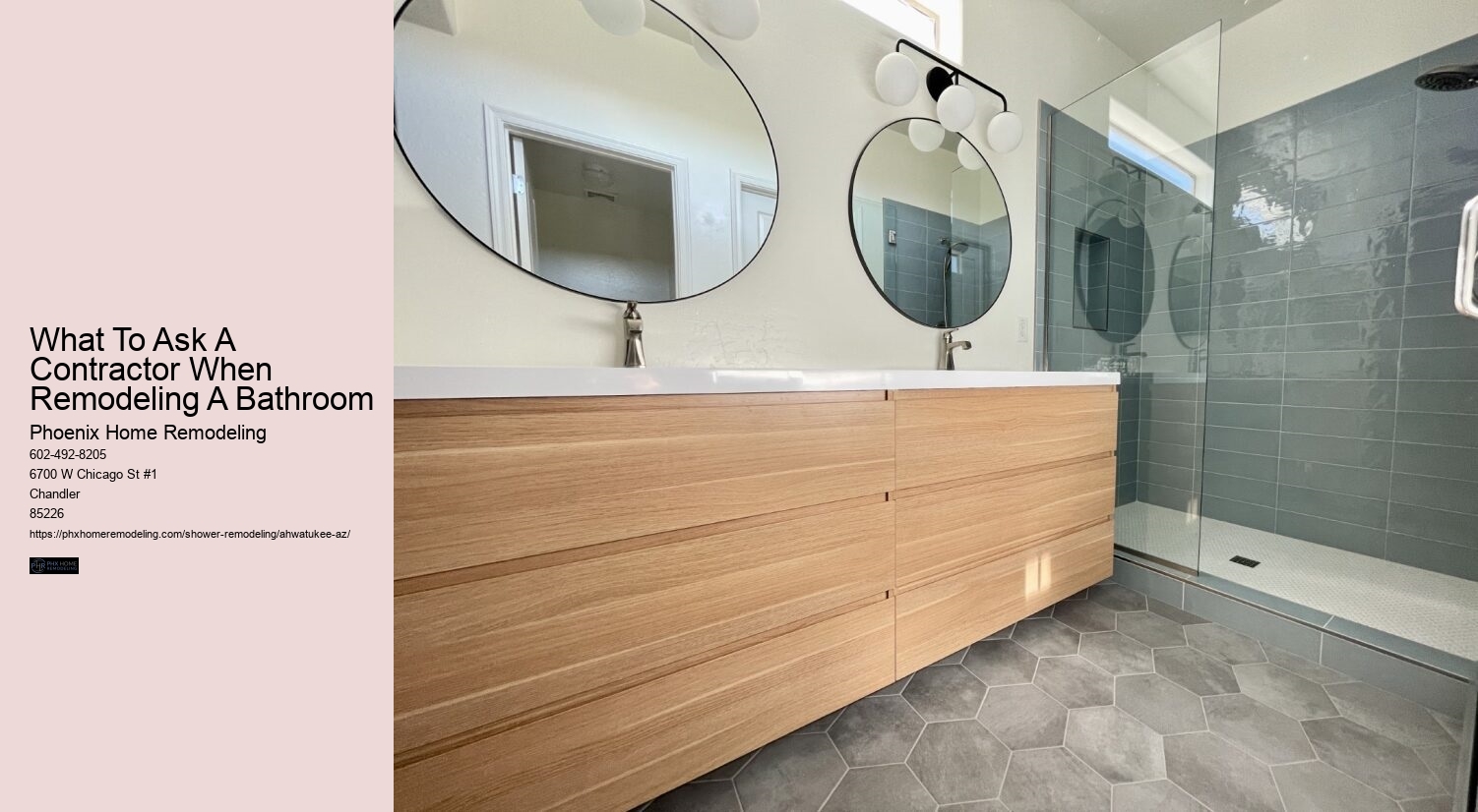 What To Ask A Contractor When Remodeling A Bathroom