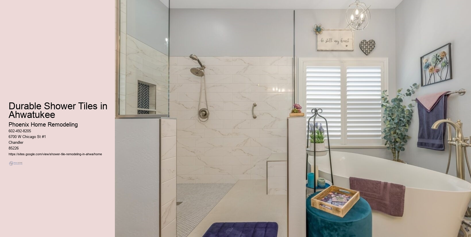 Gilbert Shower Tile Design