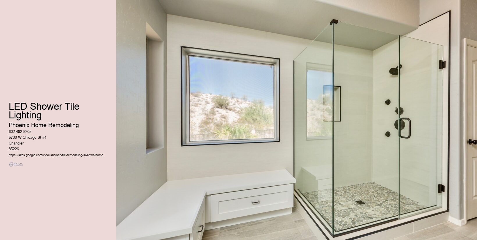 Can I integrate LED lights into my shower tiles
