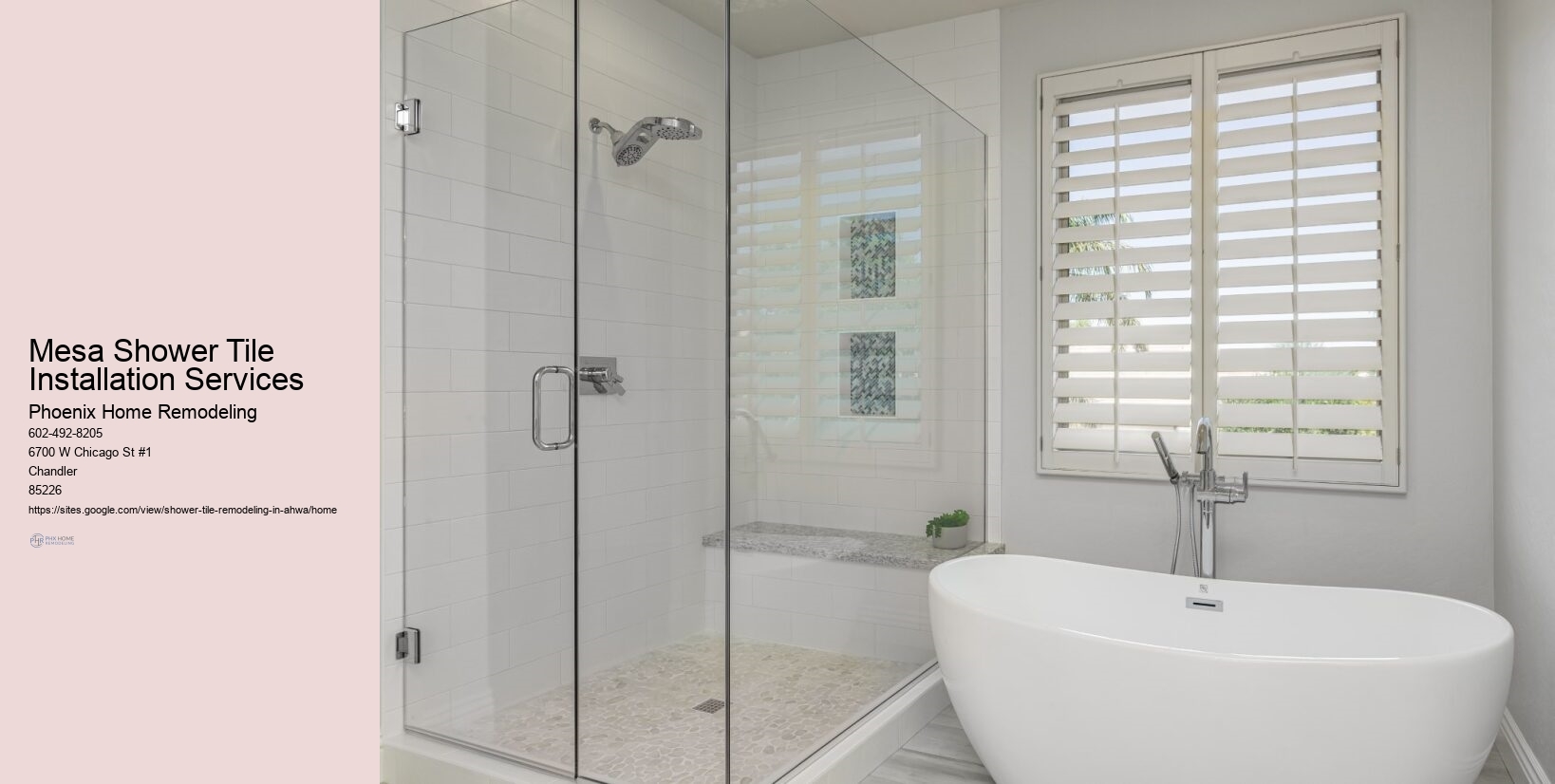 Shower Tile Remodeling in Ahwatukee