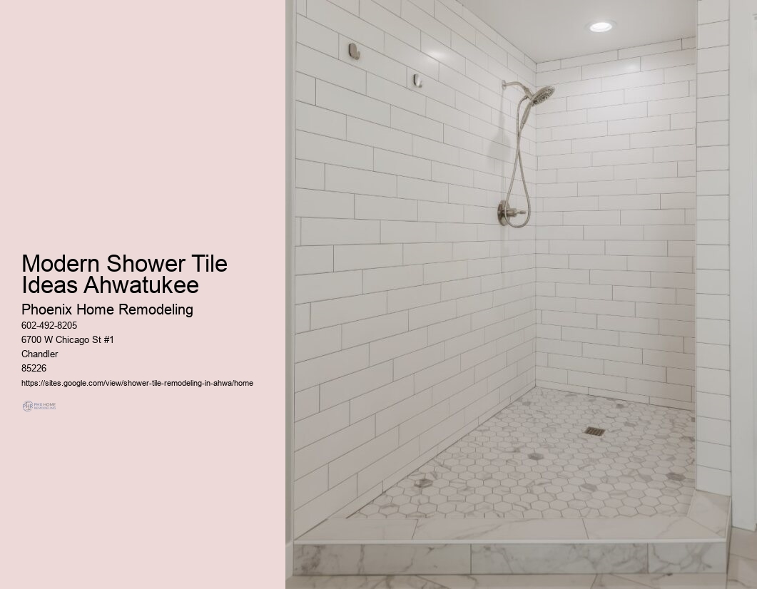 What are eco-friendly tile options for a shower in Ahwatukee