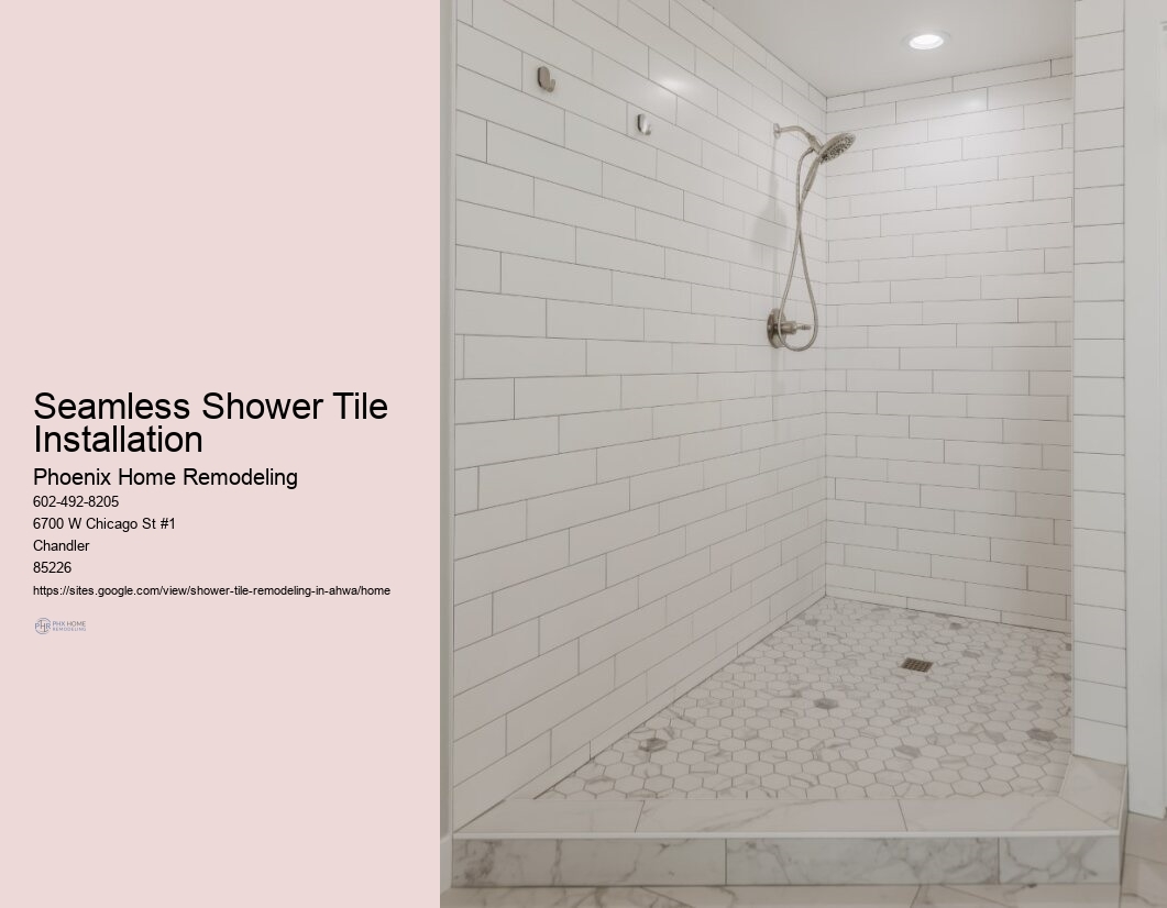 How do I maintain my new shower tiles in Ahwatukee