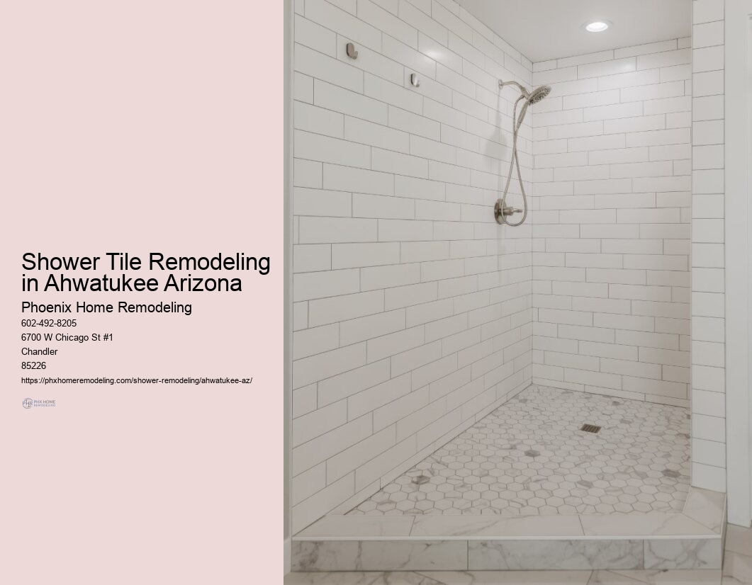 Contemporary Shower Tiles in Ahwatukee