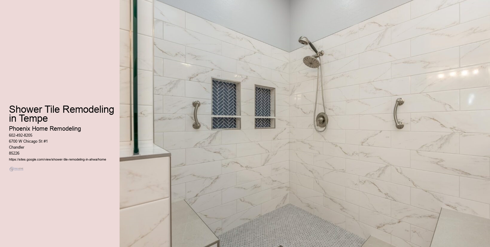 Can I customize my shower tile design in Ahwatukee