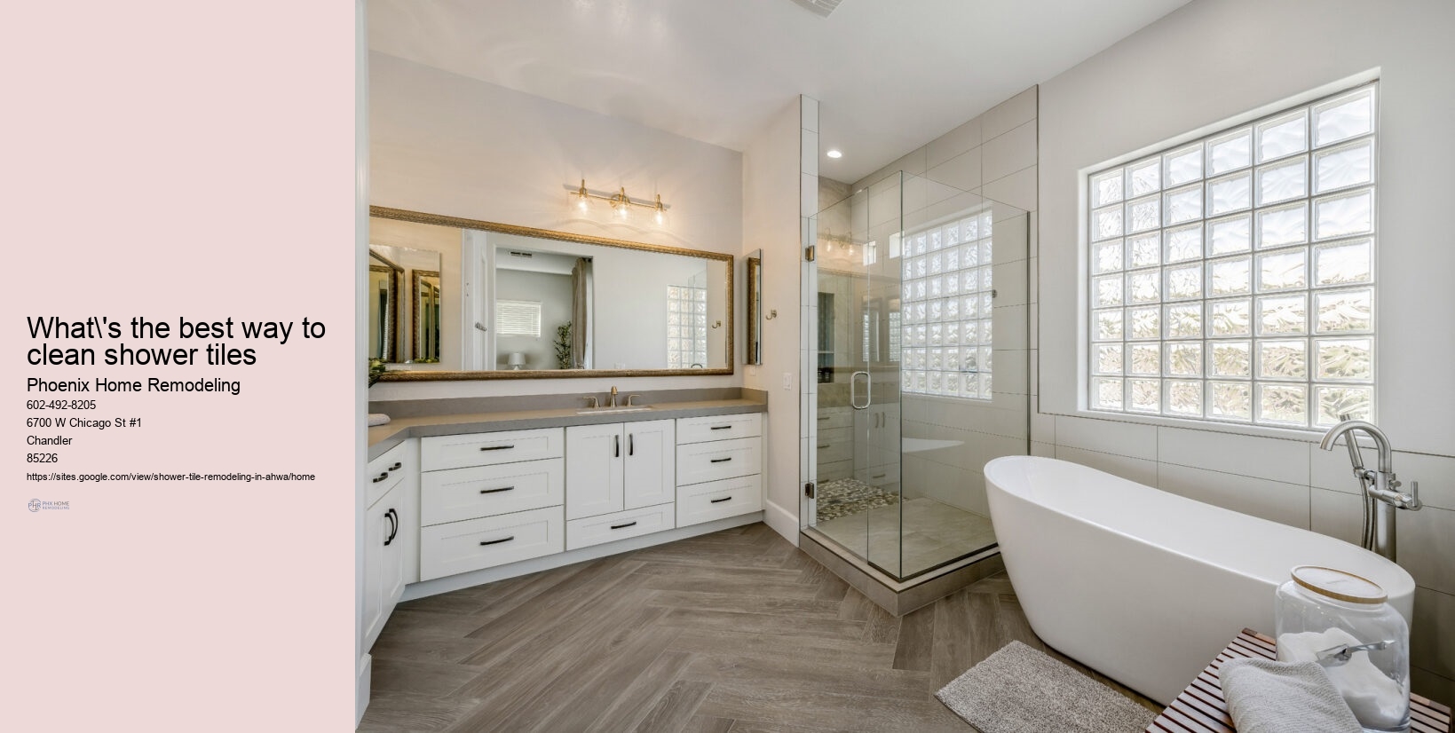 What's the best way to clean shower tiles